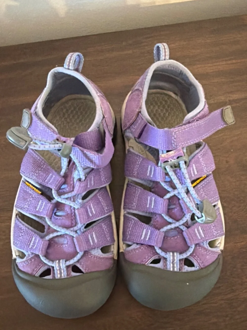 Keen Little Kids Purple Waterproof Sport Sandals Sz 13 Rubber Toe EUC